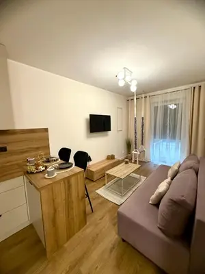 Telewizja i/lub zestaw kina domowego w obiekcie Lawendowy Ogród