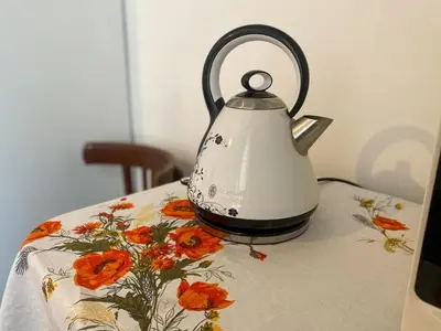 Zestaw do parzenia kawy i herbaty w obiekcie Uzdrowiskowe Retro by LibertaRent