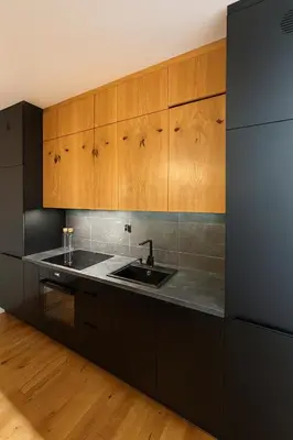 Kuchnia lub aneks kuchenny w obiekcie Green Port Loft Apartament 2-pokojowy z balkonem i garażem podziemnym