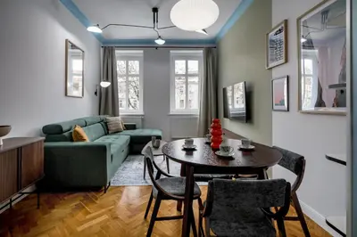 Część wypoczynkowa w obiekcie RentPlanet - Apartament Nadodrze