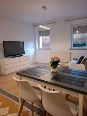 Telewizja i/lub zestaw kina domowego w obiekcie Apartament Juliusz Slowacki