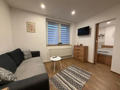 Telewizja i/lub zestaw kina domowego w obiekcie ApartmentsByMatyrafa-XIV