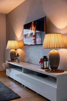 Telewizja i/lub zestaw kina domowego w obiekcie Wroclove Place Gwiazdzista St