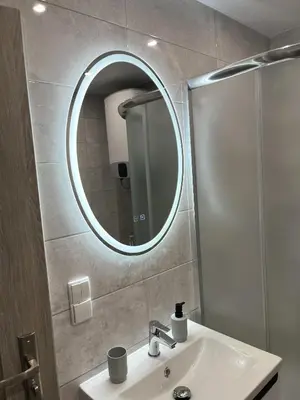 Łazienka w obiekcie Apartament Bursztynowy