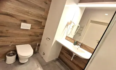 Łazienka w obiekcie Vinyl & View Apartament 327 - Aparthotel Panorama - Czarna Góra