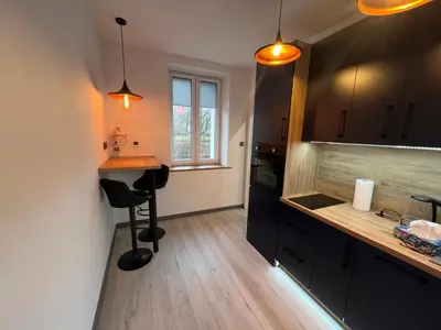Kuchnia lub aneks kuchenny w obiekcie Apartament Centrum Kłodnicka