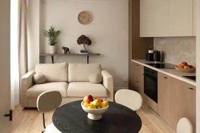 Kuchnia lub aneks kuchenny w obiekcie Apartament Perła w Kłodzku 2