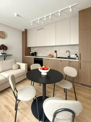 Kuchnia lub aneks kuchenny w obiekcie Apartament Perła w Kłodzku 2