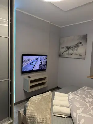 Telewizja i/lub zestaw kina domowego w obiekcie Apartament GreenHills 2