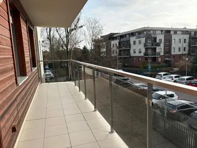 Balkon lub taras w obiekcie Family friendly flat steps from the Zoo