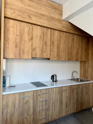 Kuchnia lub aneks kuchenny w obiekcie Aparthotel Apartamenty Czarna Góra 420