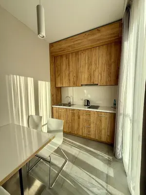 Kuchnia lub aneks kuchenny w obiekcie Aparthotel Apartamentu Czarna Góra 121