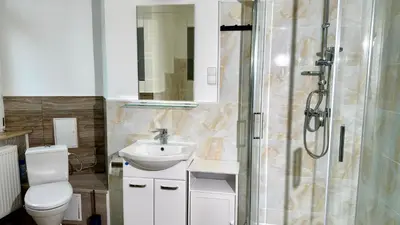 Łazienka w obiekcie Apartamenty w Starej Wieży by LibertaRent