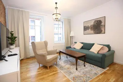 Część wypoczynkowa w obiekcie Apartament na Starówce
