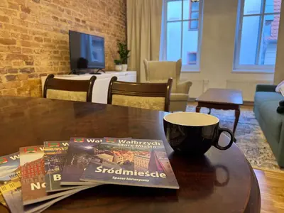 Telewizja i/lub zestaw kina domowego w obiekcie Apartament na Starówce