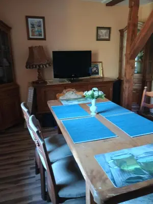 Telewizja i/lub zestaw kina domowego w obiekcie Noclegi Sówka