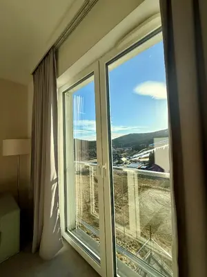 Widok na góry z tego apartamentu