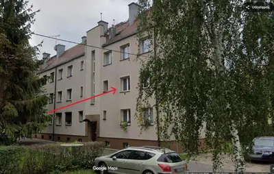 Budynek, w którym mieści się apartament