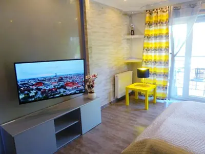 Telewizja i/lub zestaw kina domowego w obiekcie Na Grobli 123