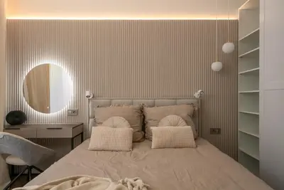 Łóżko lub łóżka w pokoju w obiekcie Luxury Apartment Near Center