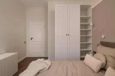 Łóżko lub łóżka w pokoju w obiekcie Luxury Apartment Near Center