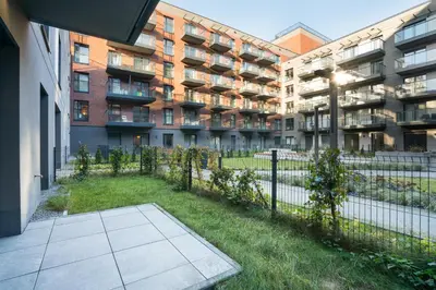 Budynek, w którym mieści się apartament
