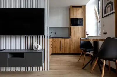 Kuchnia lub aneks kuchenny w obiekcie Central Wroclaw Apartment - Great Location - Chic and Luxury - JP33