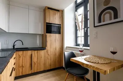 Kuchnia lub aneks kuchenny w obiekcie Central Wroclaw Apartment - Great Location - Chic and Luxury - JP33