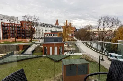 Budynek, w którym mieści się apartament