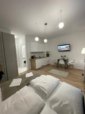 Kuchnia lub aneks kuchenny w obiekcie Apartament przy Sądzie