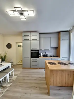 Kuchnia lub aneks kuchenny w obiekcie Apartament BLISKO SZLAKU