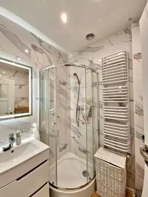Łazienka w obiekcie Apartament BLISKO SZLAKU