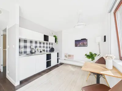 Kuchnia lub aneks kuchenny w obiekcie Wroclaw Rynek City Center Stay Galeria Dominikanska