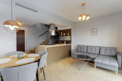 Kuchnia lub aneks kuchenny w obiekcie Apartamenty Krawiecka, Sun & Snow
