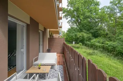 Balkon lub taras w obiekcie Hubska 62B by Homeprime