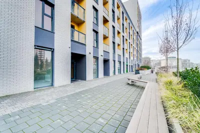 Budynek, w którym mieści się apartament