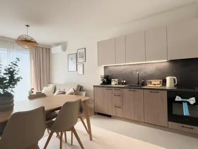 Kuchnia lub aneks kuchenny w obiekcie Legnicka Residence 18 A