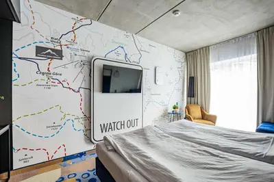 Telewizja i/lub zestaw kina domowego w obiekcie VacationClub Biała Perła Apartament 509