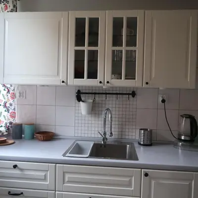 Kuchnia lub aneks kuchenny w obiekcie Wygodne mieszkanie dla dwojga