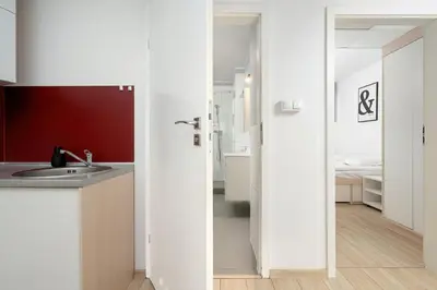 Plan piętra w obiekcie Funkcjonalny Apartament Praca Zdalna w Doskonałej Lokalizacji Wrocławia by Noclegi Renters