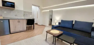 Kuchnia lub aneks kuchenny w obiekcie Apartament Pierwszy Maj