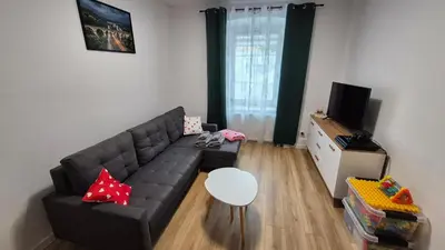 Telewizja i/lub zestaw kina domowego w obiekcie Apartament w Rynku