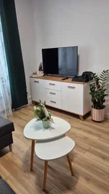 Telewizja i/lub zestaw kina domowego w obiekcie Apartament w Rynku