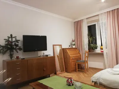 Telewizja i/lub zestaw kina domowego w obiekcie Apartamenty Mirabelka