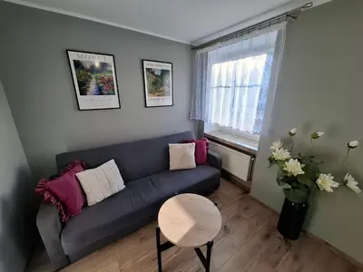Część wypoczynkowa w obiekcie Apartament Lewin Kłodzki