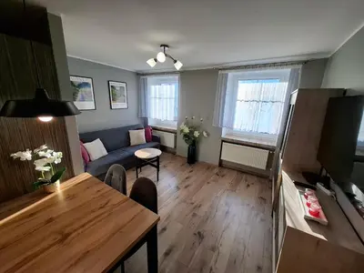 Telewizja i/lub zestaw kina domowego w obiekcie Apartament Lewin Kłodzki