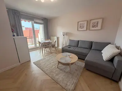 Część wypoczynkowa w obiekcie Apartament Przy Palmiarni