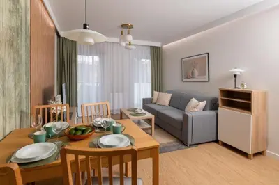 Część wypoczynkowa w obiekcie Apartament Avocado