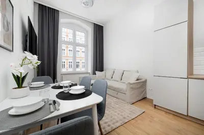 Część wypoczynkowa w obiekcie Roosevelta 25 Wrocław City Center by Solarento