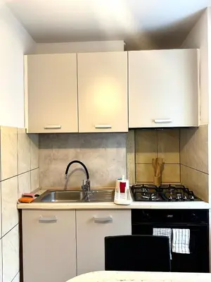 Kuchnia lub aneks kuchenny w obiekcie Grabiszyńska Apartment - Lift